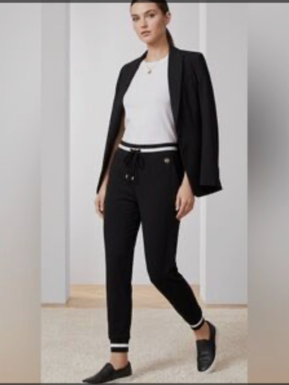 MICHAEL Michael Kors Track Pants – Black – Size M – NWT